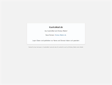 Tablet Screenshot of kuekomail.de
